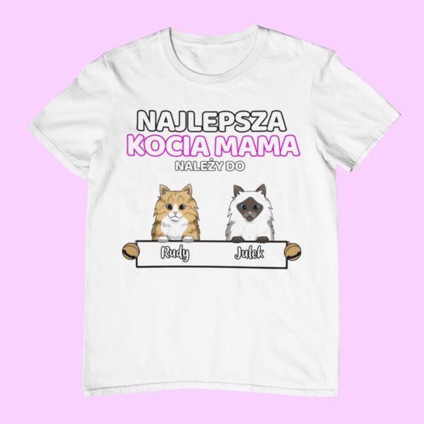 Koszulka Najlepsza Kocia Mama – Personalizowana