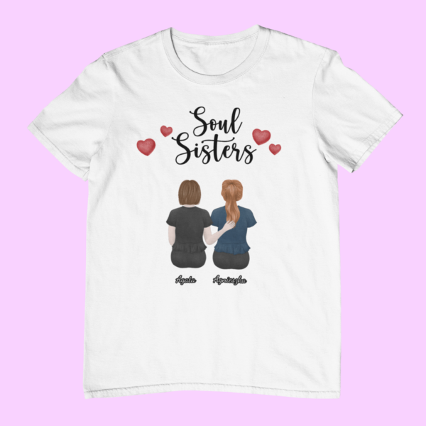 Soul Sisters - Koszulka dla Przyjaciółek - Personalizowana